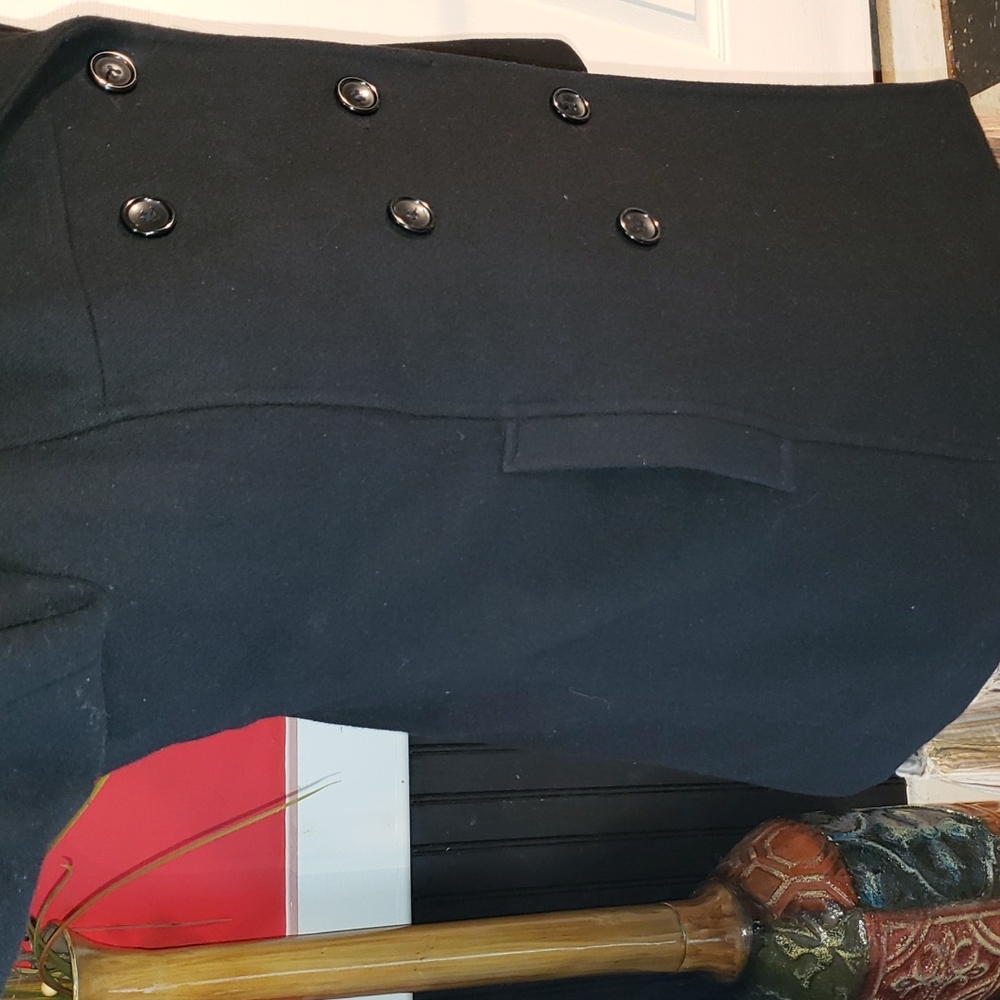 💘 HERMAN KAY WOOL BLEND DOUBLE-BREASTED PEA-COAT WOMENS SPORTS JACKET COAT - Picture 6 of 14